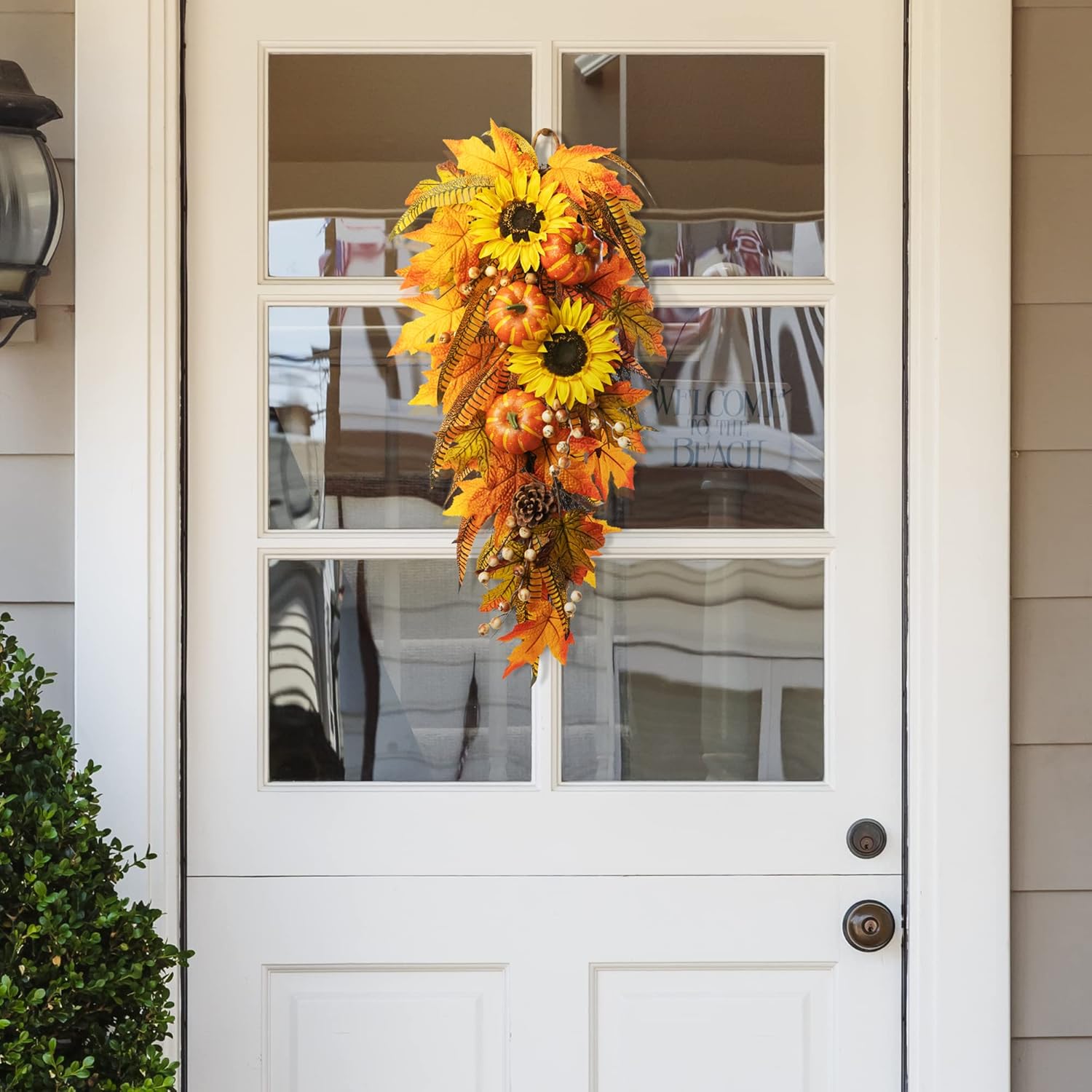 Glitzhome 26 Inch Autumn Decorative Swag