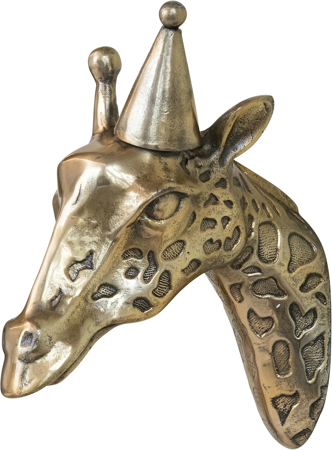 Creative Co Op Cast Aluminum Giraffe Wall Sculpture