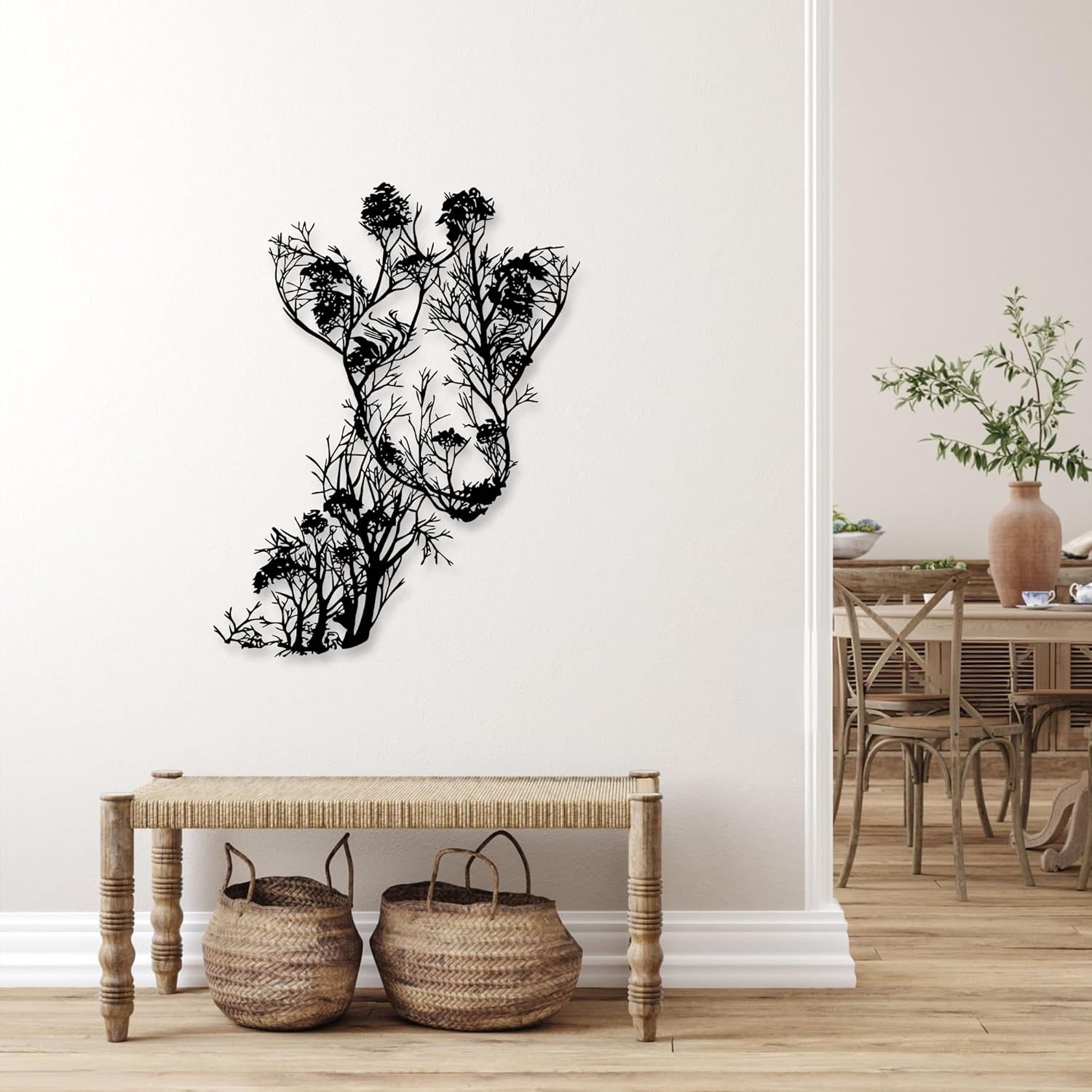 Rajukit Giraffe Wall Art Large Metal Decor