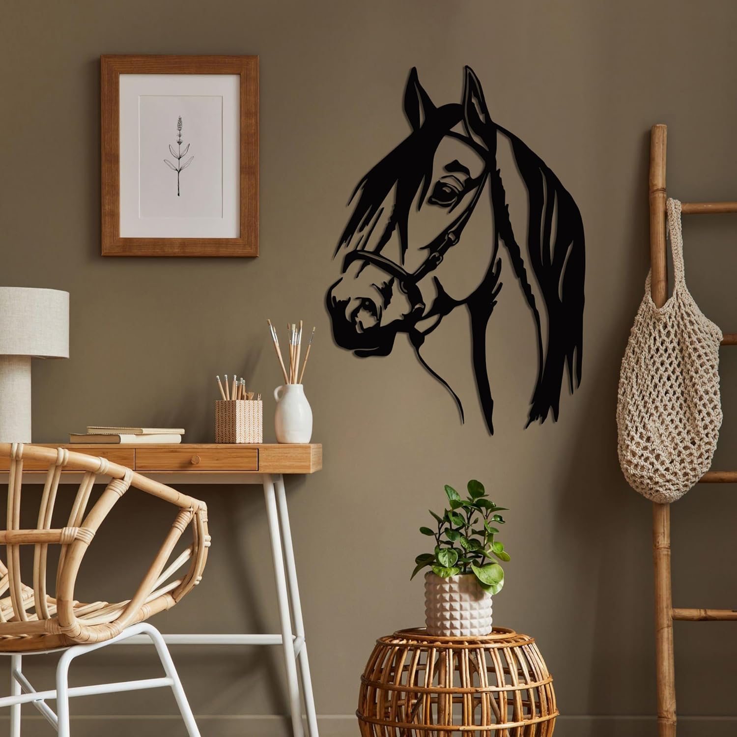 DEKADRON Horse Head 3D Wall Sculpture 13x18 Inch