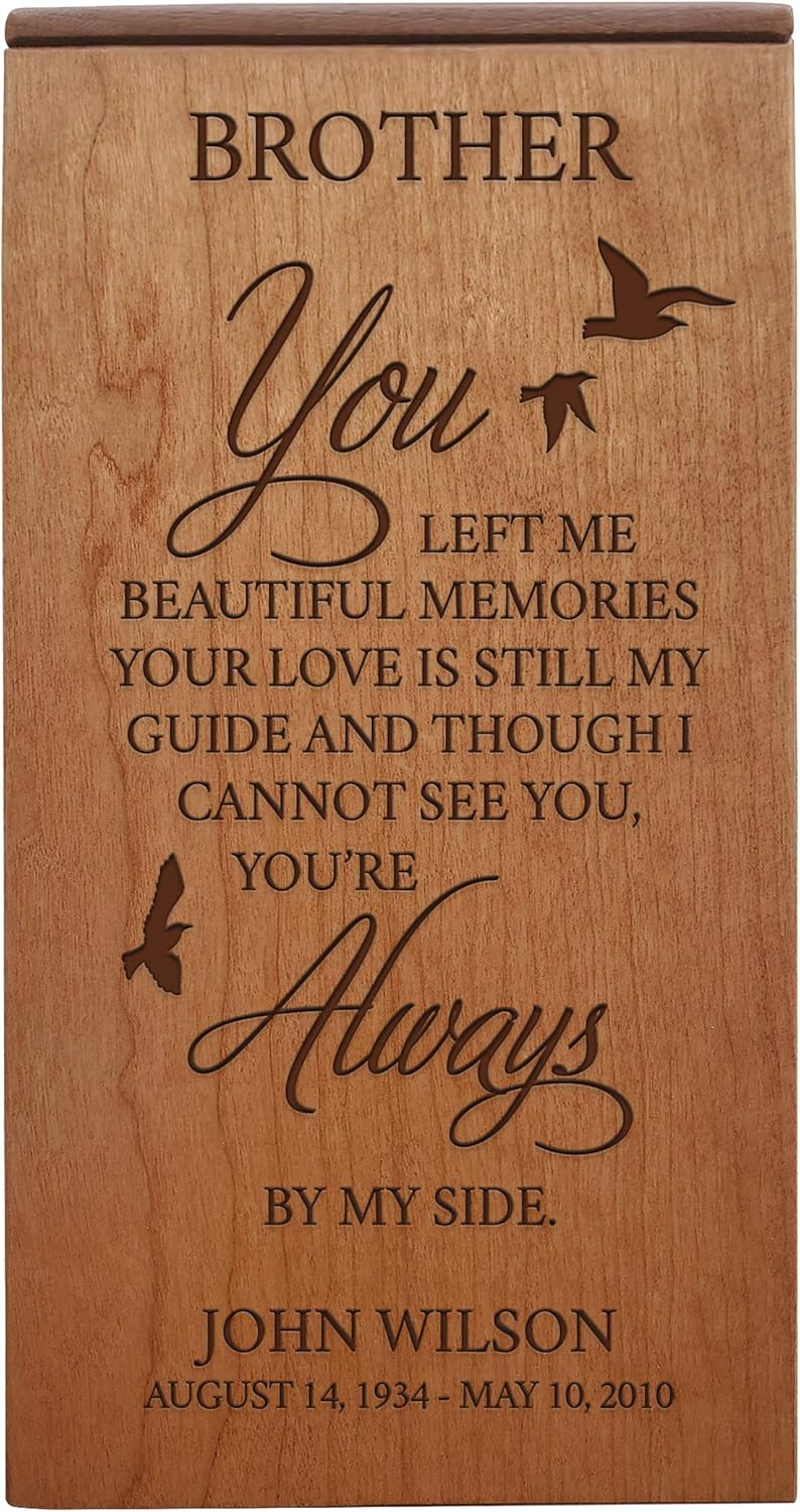 LifeSong Milestones Custom Engraved Urn for Adult Male Ashes