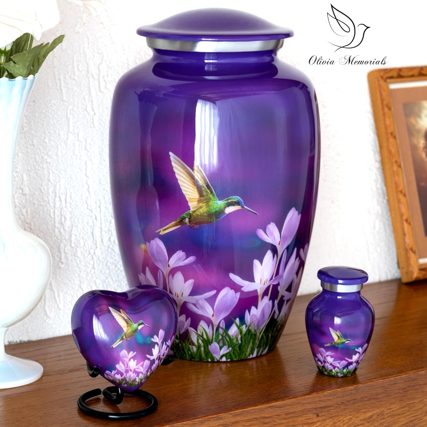 Olivia Memorials Hummingbird Urn for Ashes