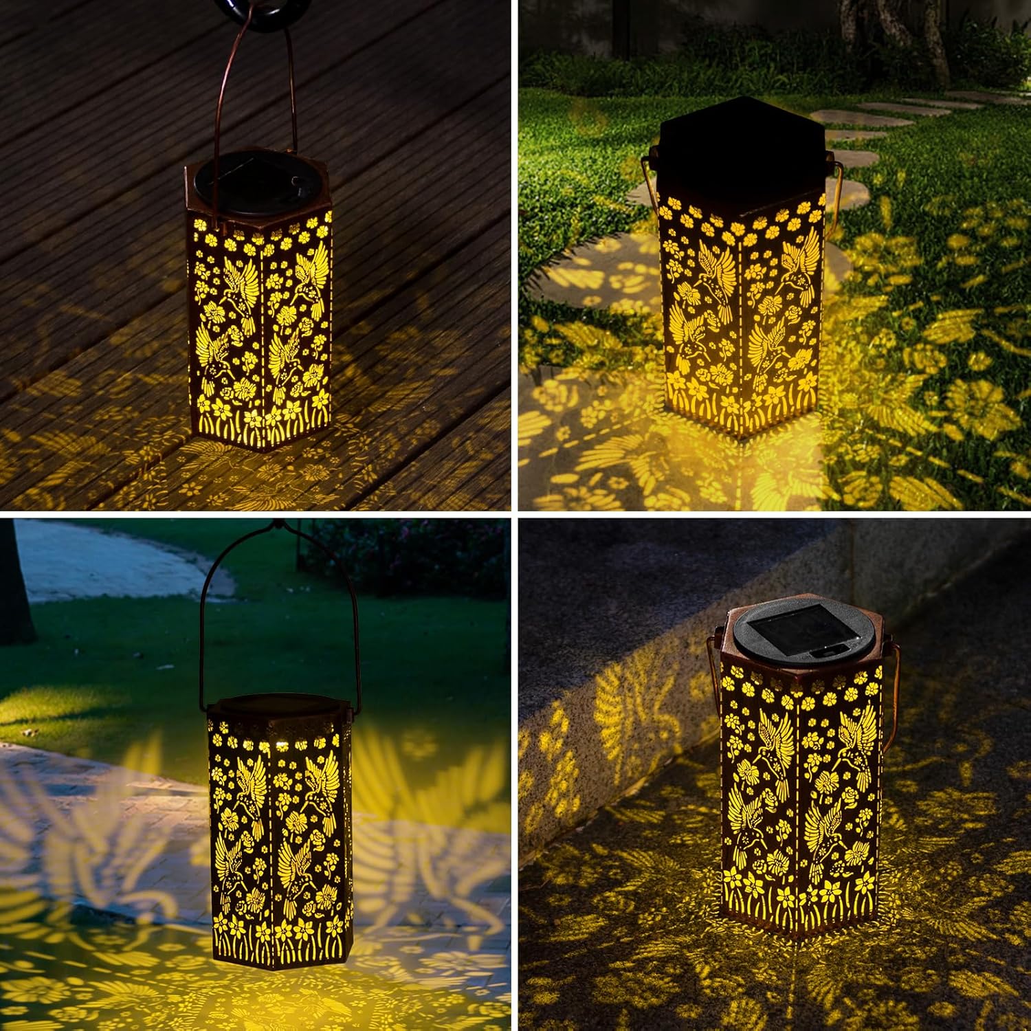 Styleonme Hummingbird Solar Light Decor Mobile