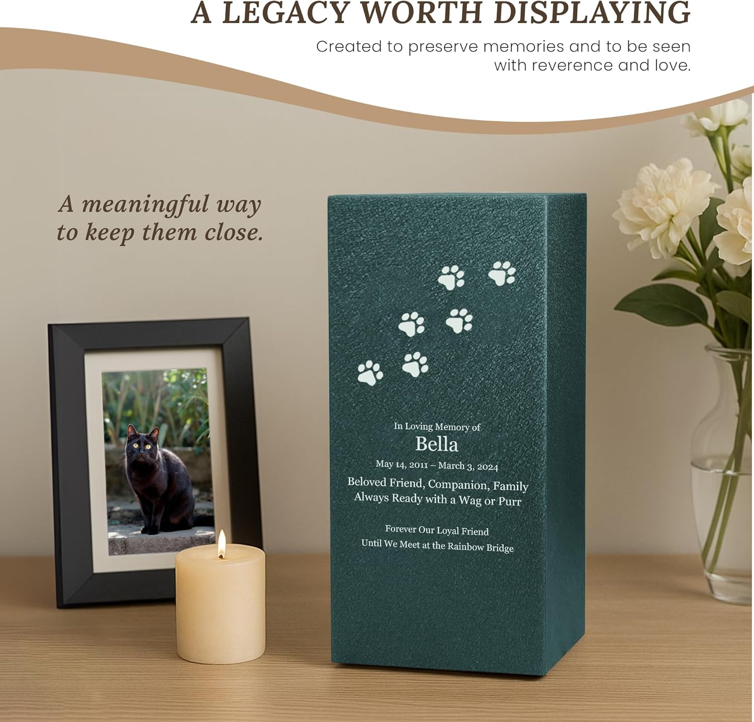 Amaranthine Urn Decorative Cremation Urn for Pets