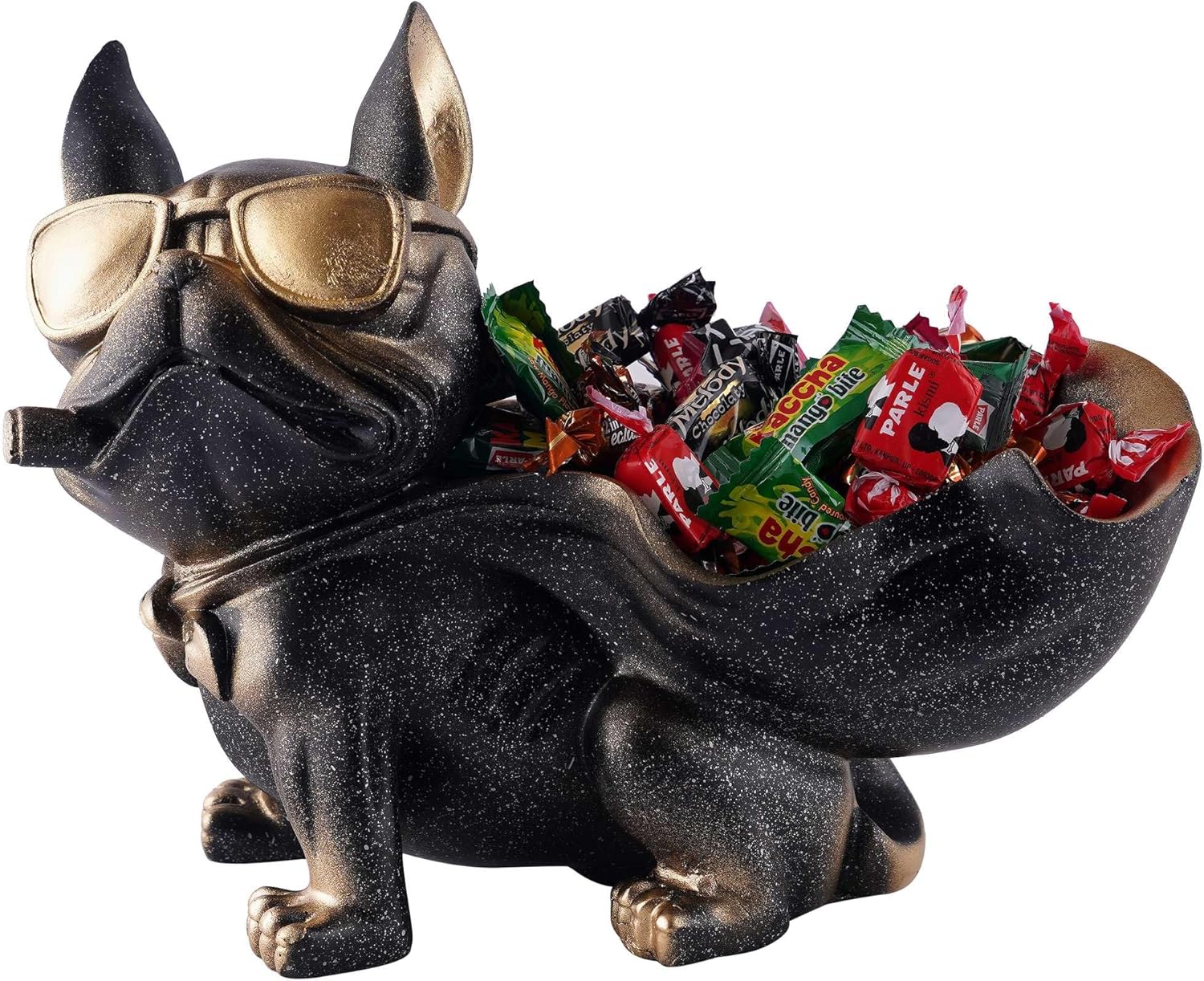 Vistora Cool Dog Resin Sculpture Showpiece with Tray
