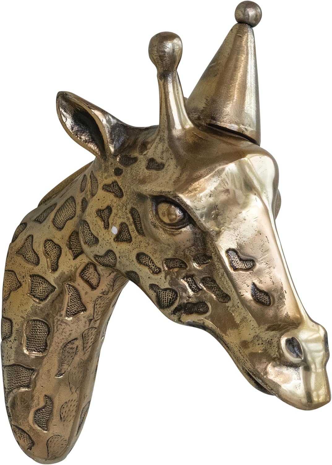 Creative Co Op Cast Aluminum Giraffe Wall Sculpture