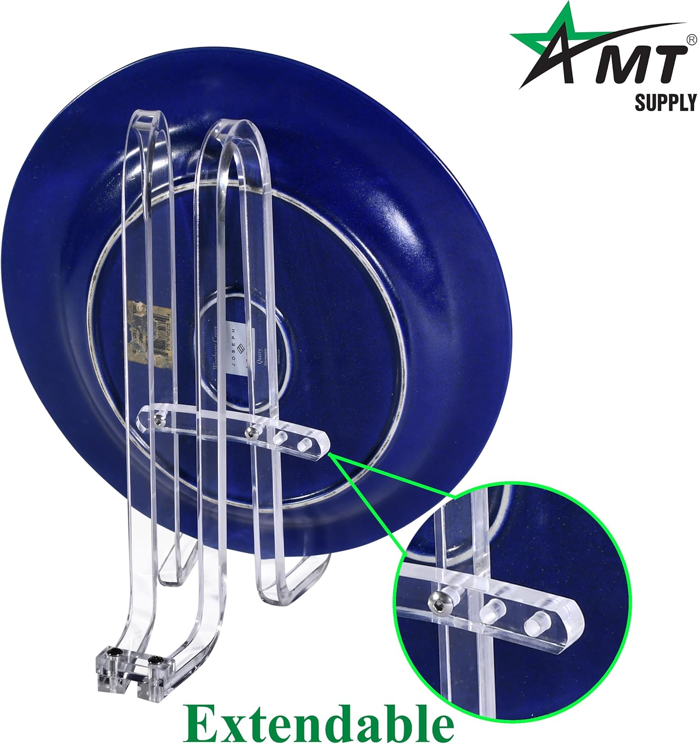 AMT 12 Inch Acrylic Plate Holder Display Stand