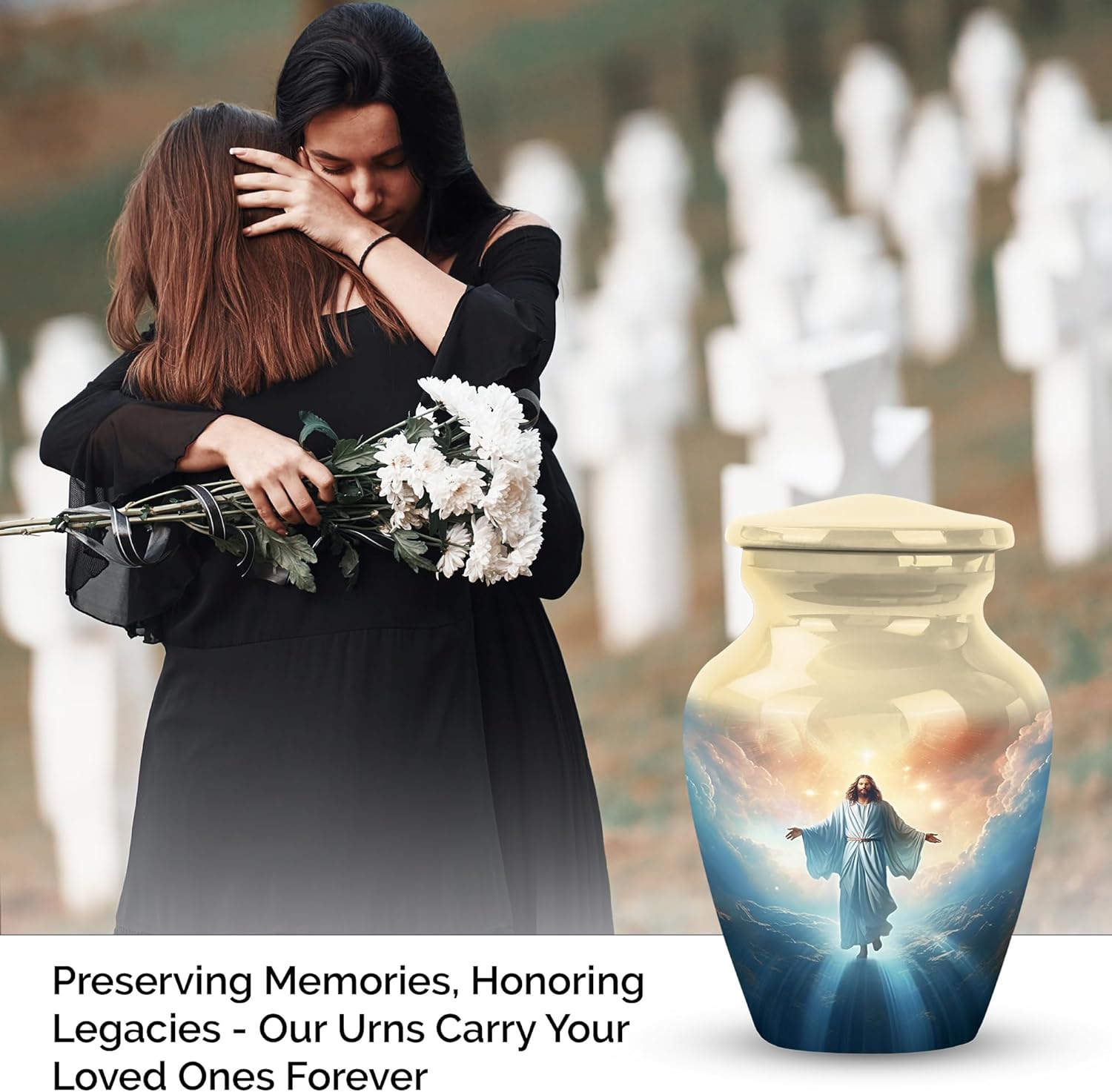 Miniature Urns for Ashes Keepsakes - Pack of 4