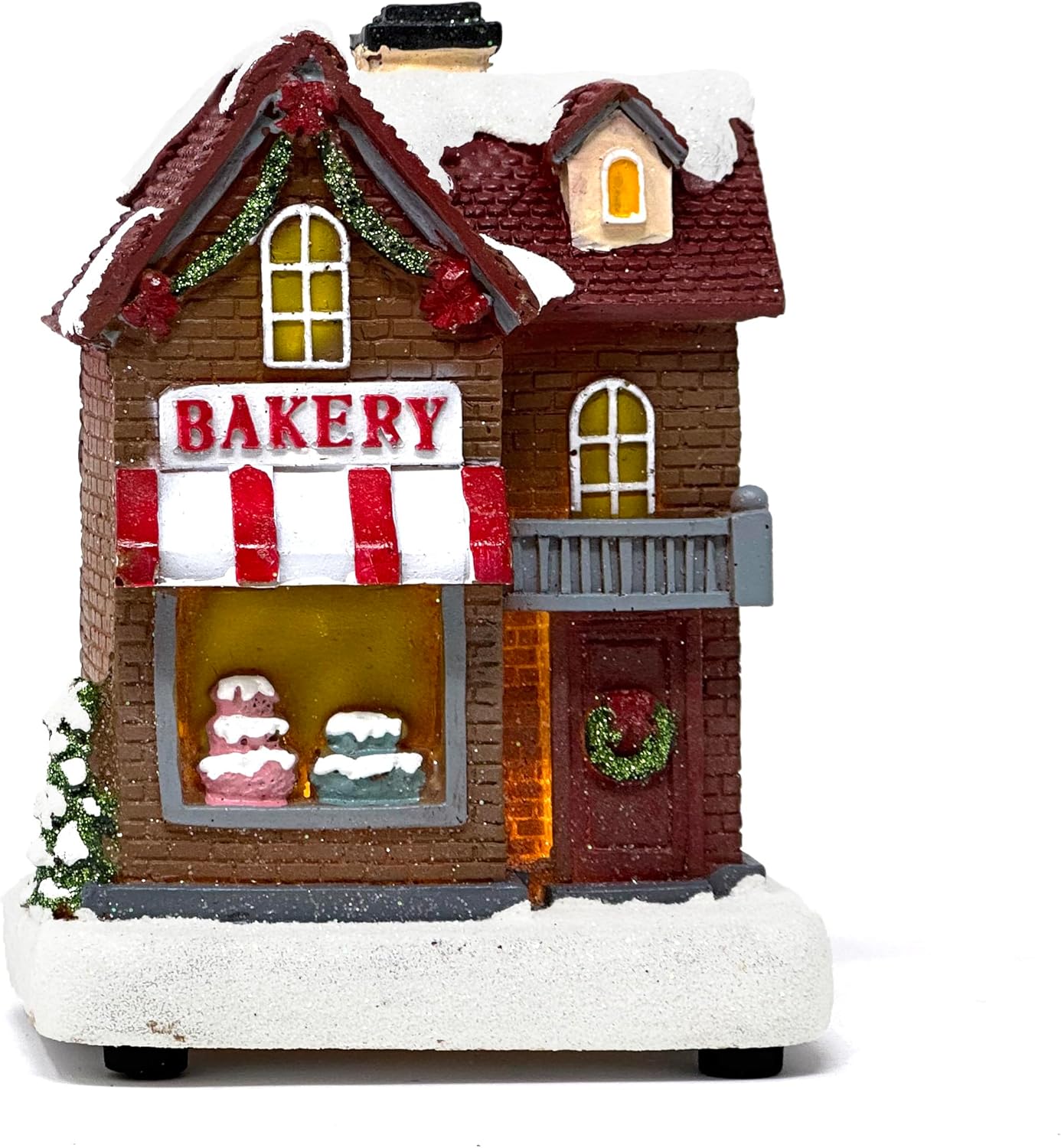 Allgala Mini Christmas Village House Figurine