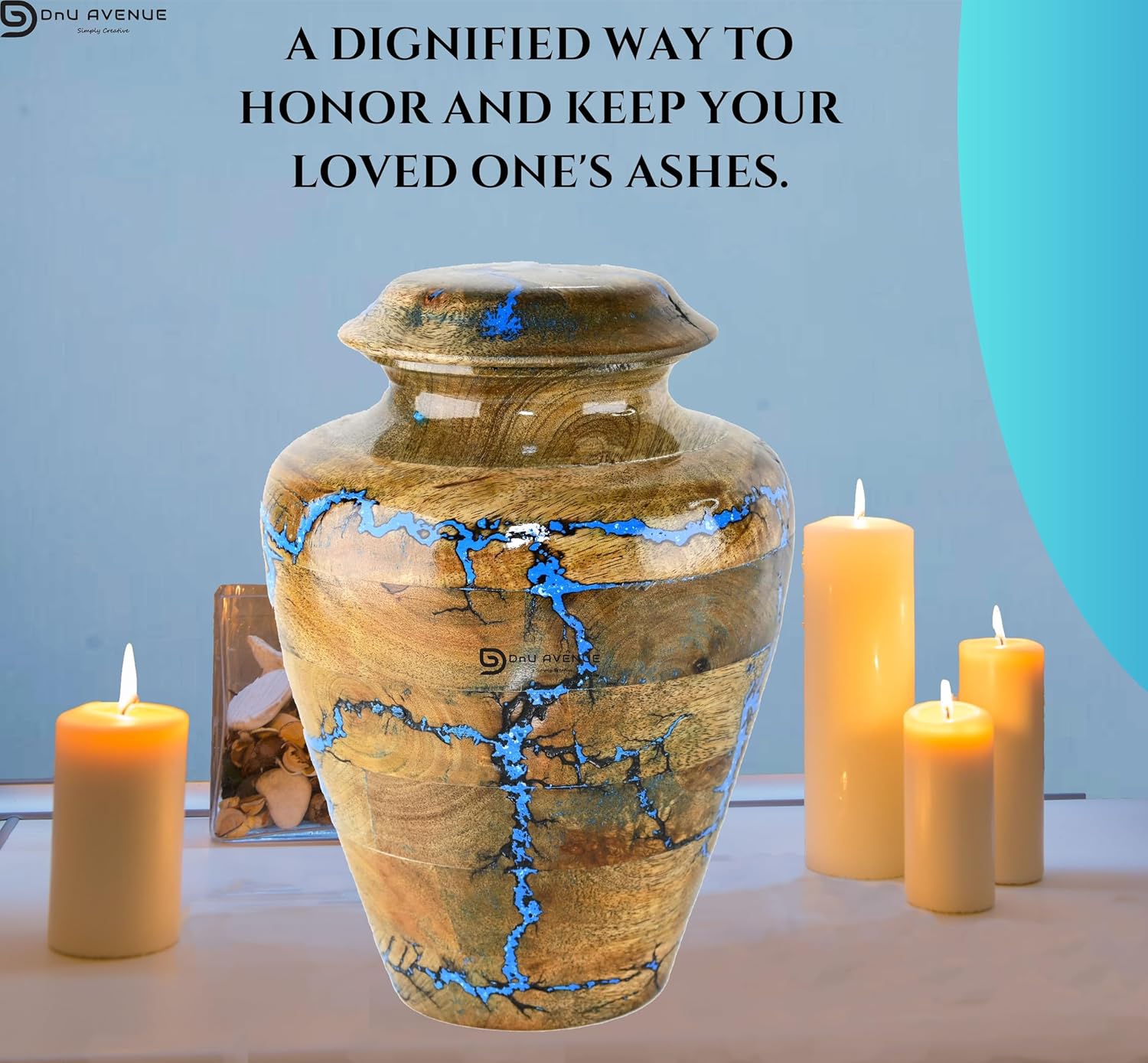 Durable Handcrafted Wooden Urns for Human Ashes