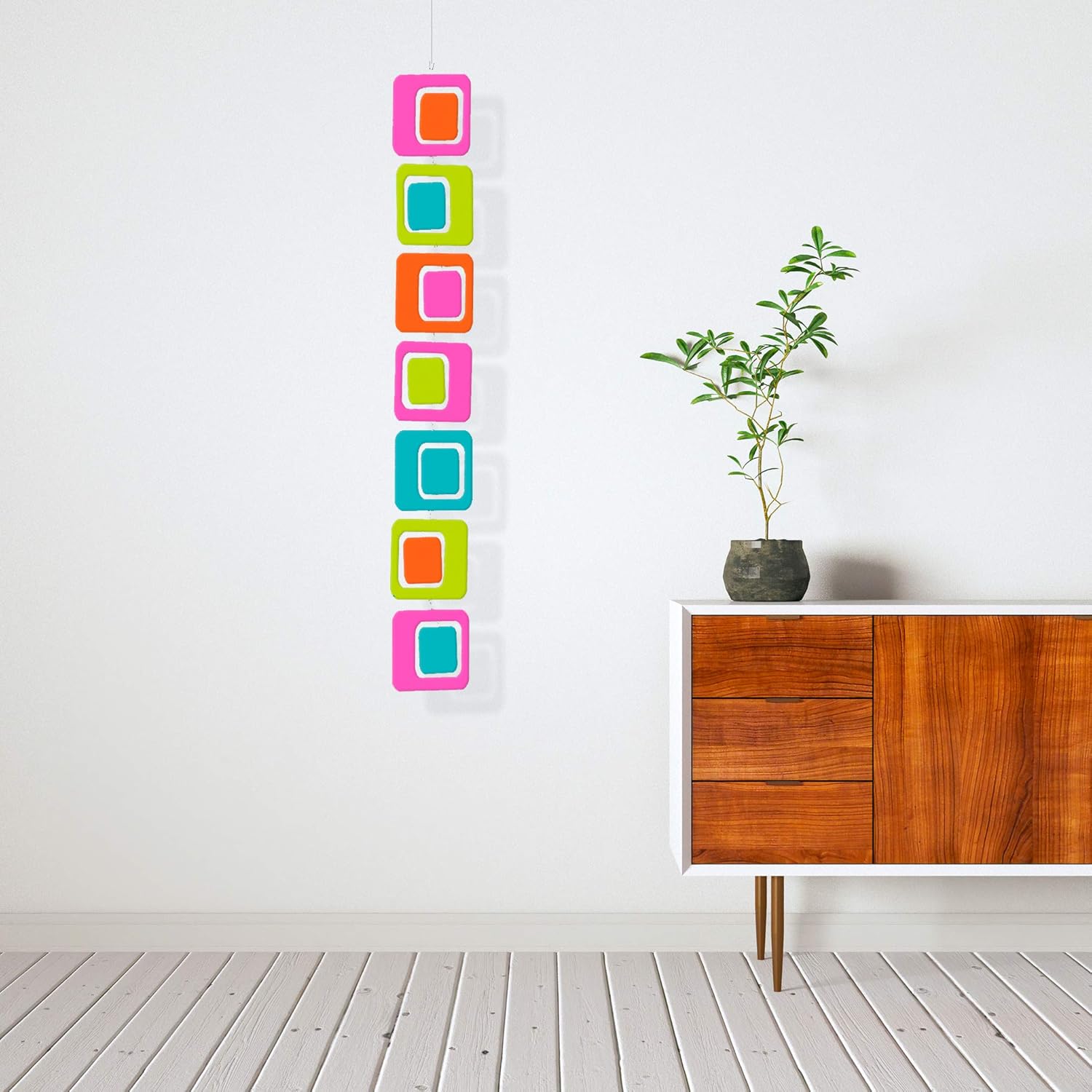 Delightful Coolsville Hanging Art Mobile 6x45 Wind Chimes
