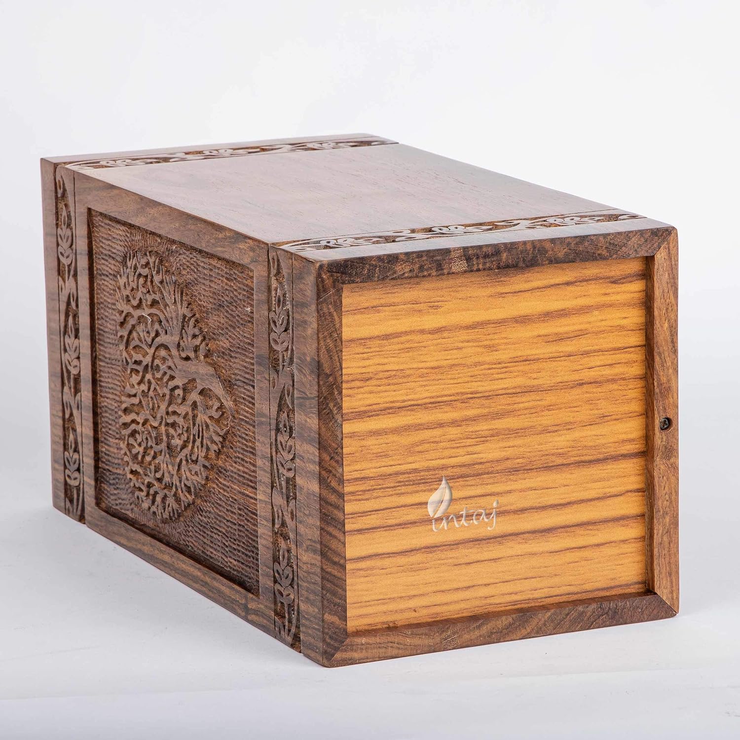 Handmade Rosewood Urn for Human Ashes - Heart Tree Medium 150 Cuin