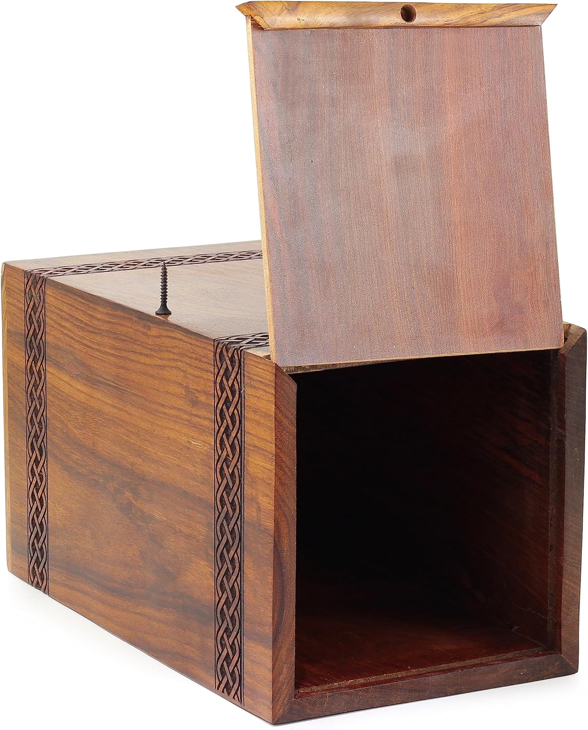 Wooden Deer Urn Handcrafted Rosewood Decorative Urn for Ashes