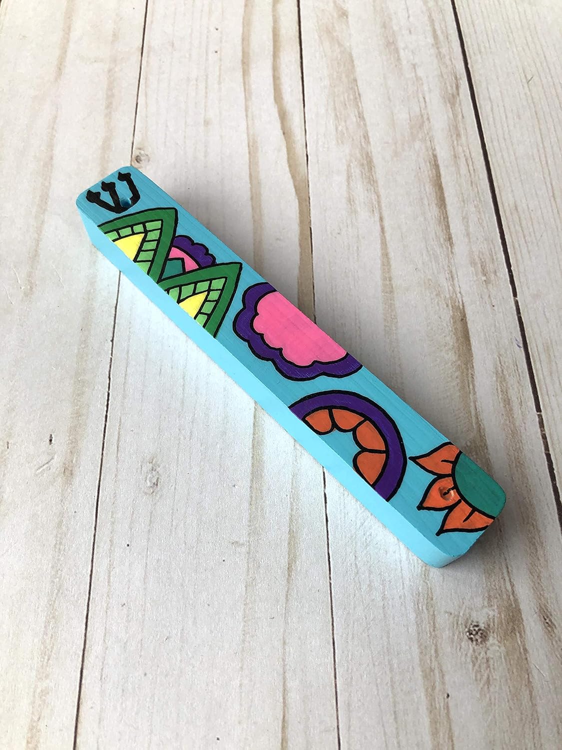 Lea Joelle Handmade Hamsa Blessing Mezuzah Frame