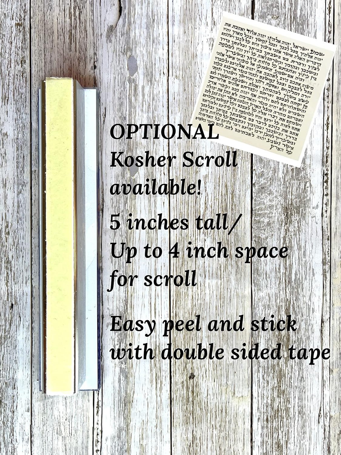 Lea Joelle Mezuzah Scroll Case Decorative