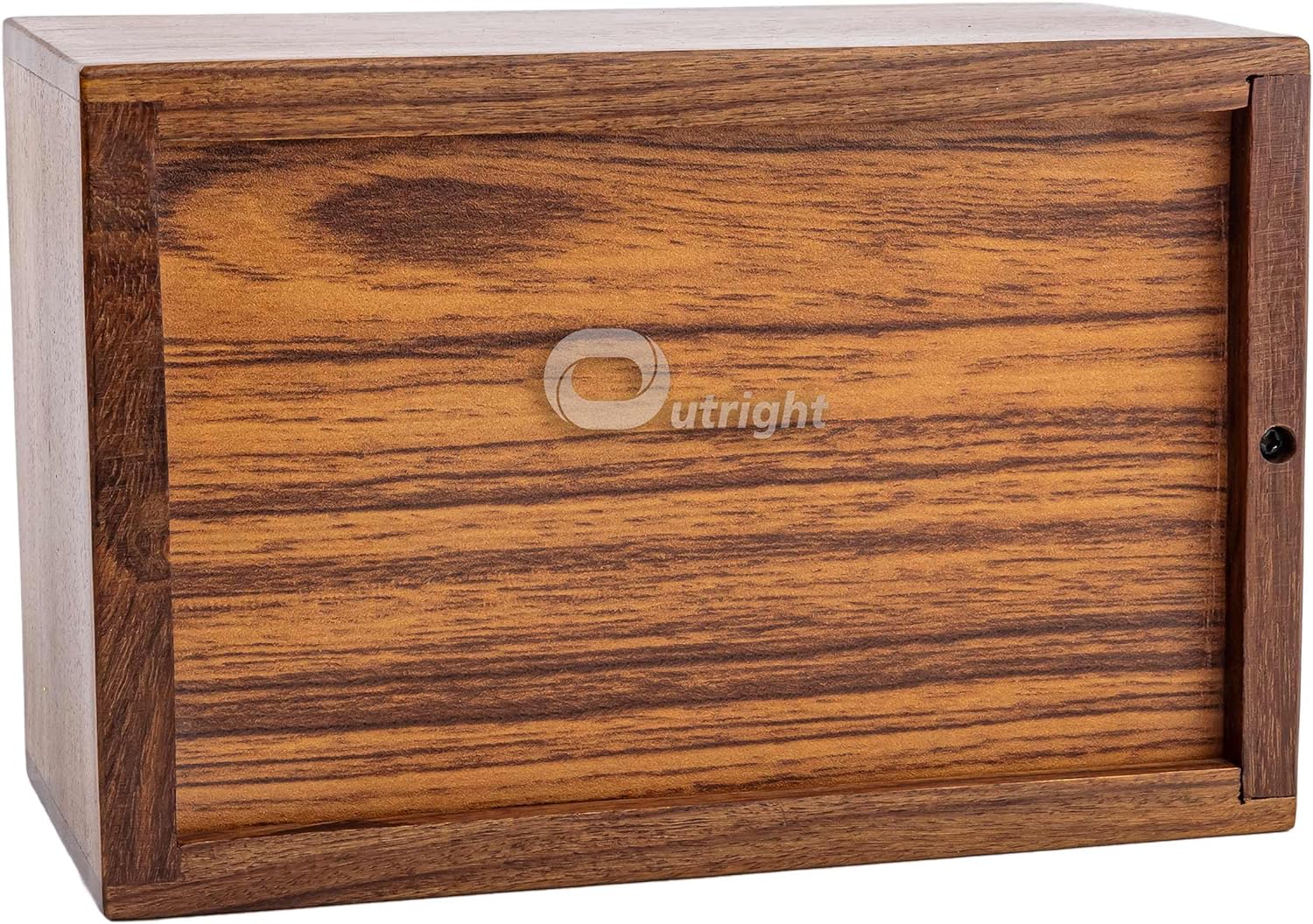 Outright Extra Small Wooden Cremation Urn with Tree of Life Engraving