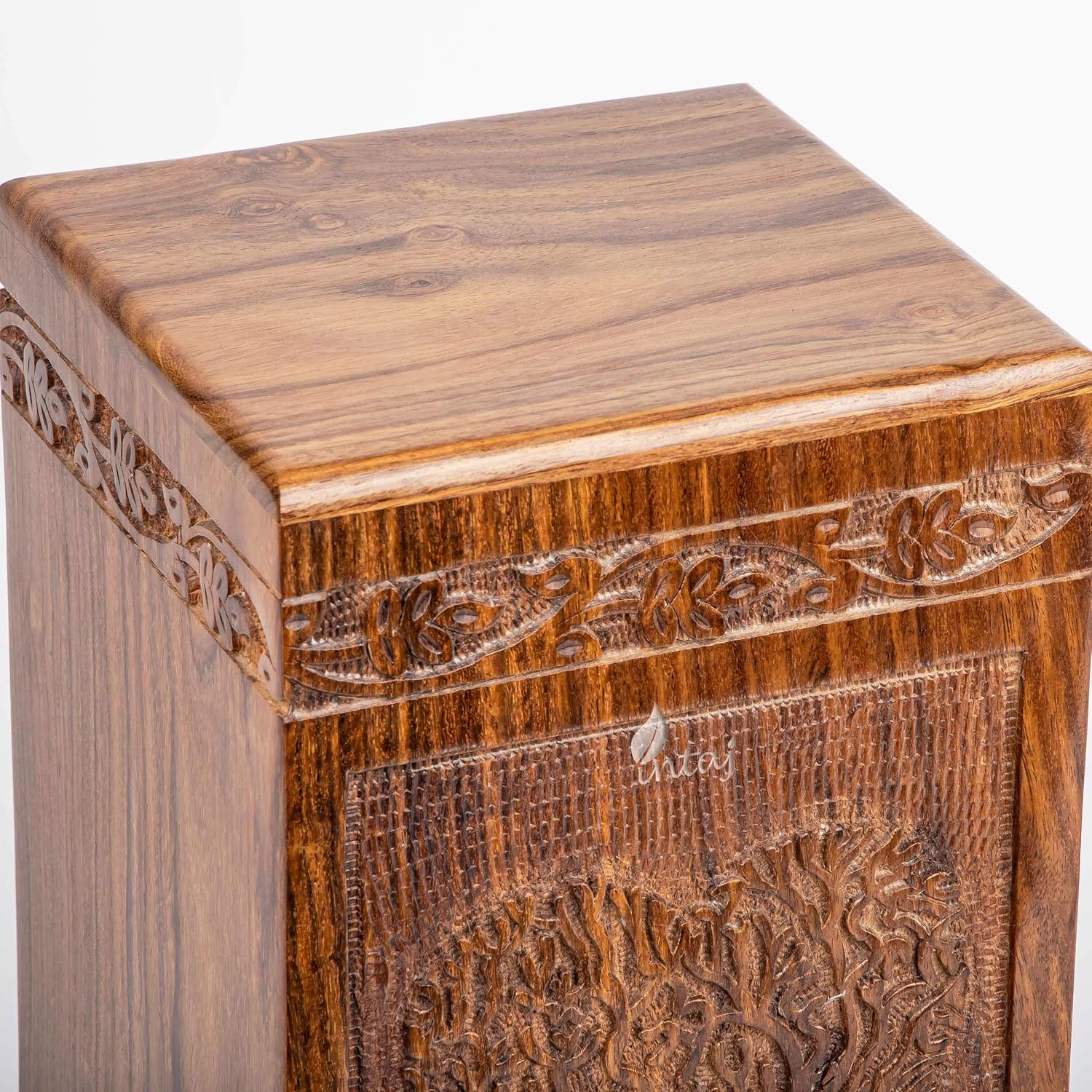 Handmade Rosewood Urn for Human Ashes - Heart Tree Medium 150 Cuin
