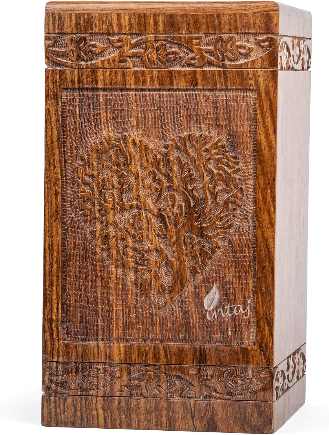 Handmade Rosewood Urn for Human Ashes - Heart Tree Medium 150 Cuin