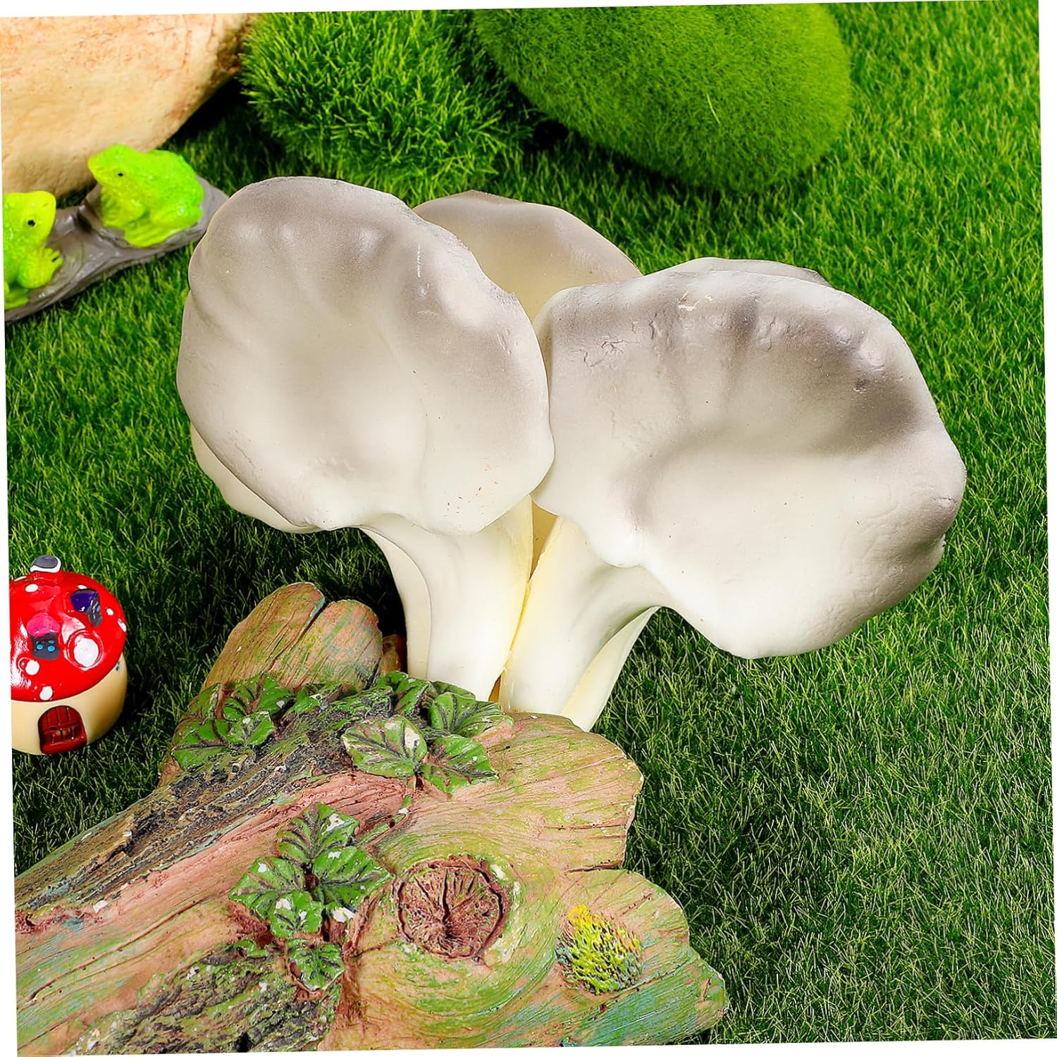 PRETYZOOM Realistic Oyster Mushroom Decor Model