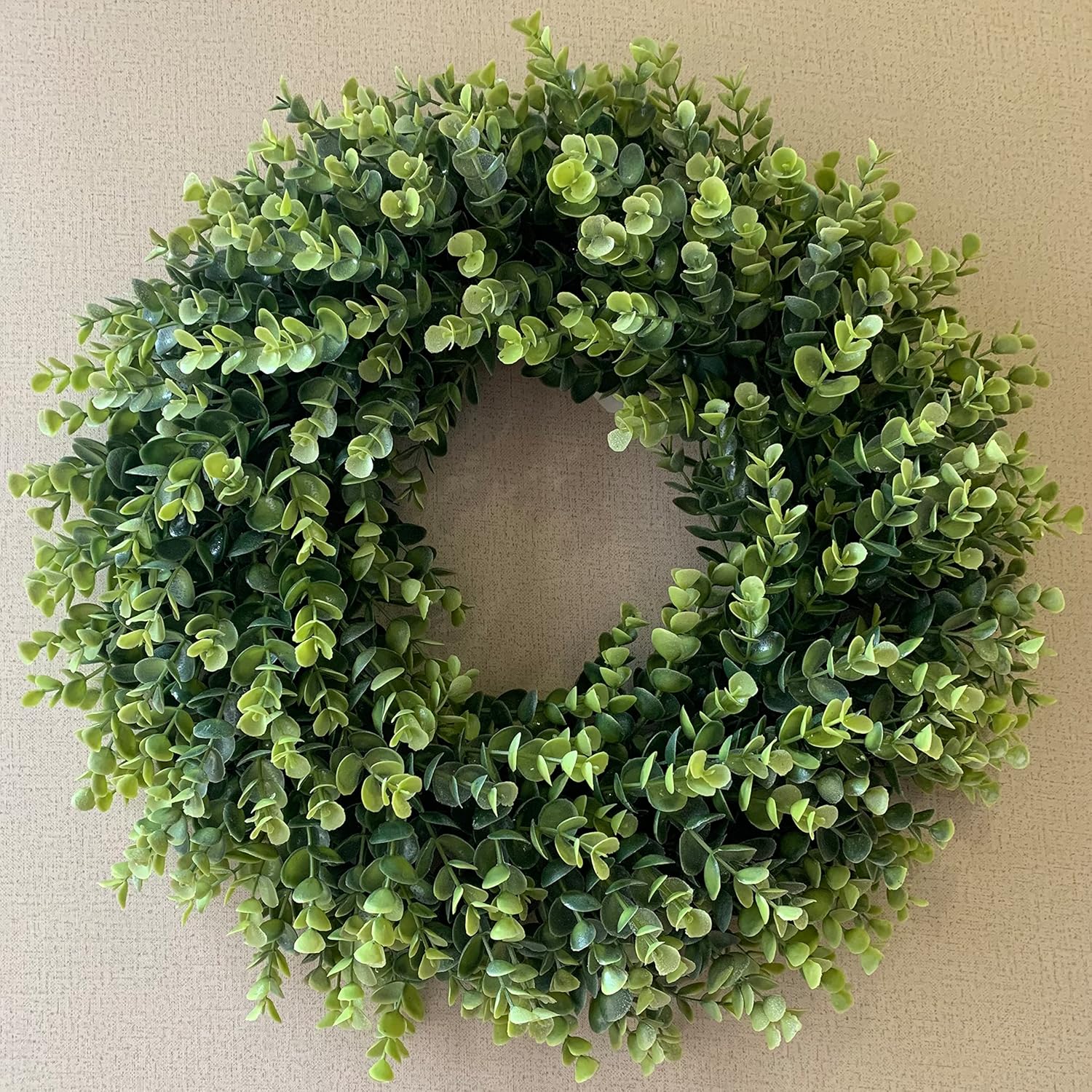 20 Inch Artificial Eucalyptus Wreath for Front Door