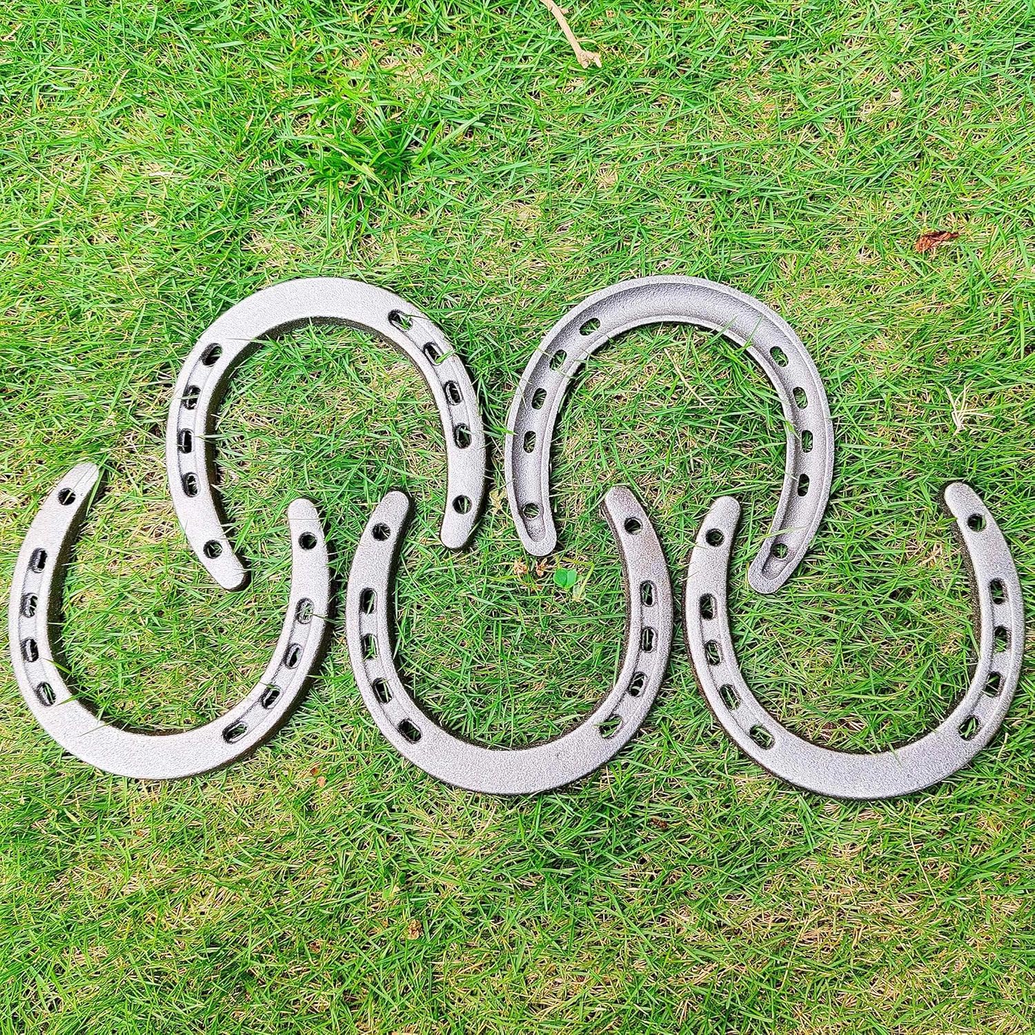 Desyeryamimi 12 Piece Cast Iron Horse Shoes Wall Decor